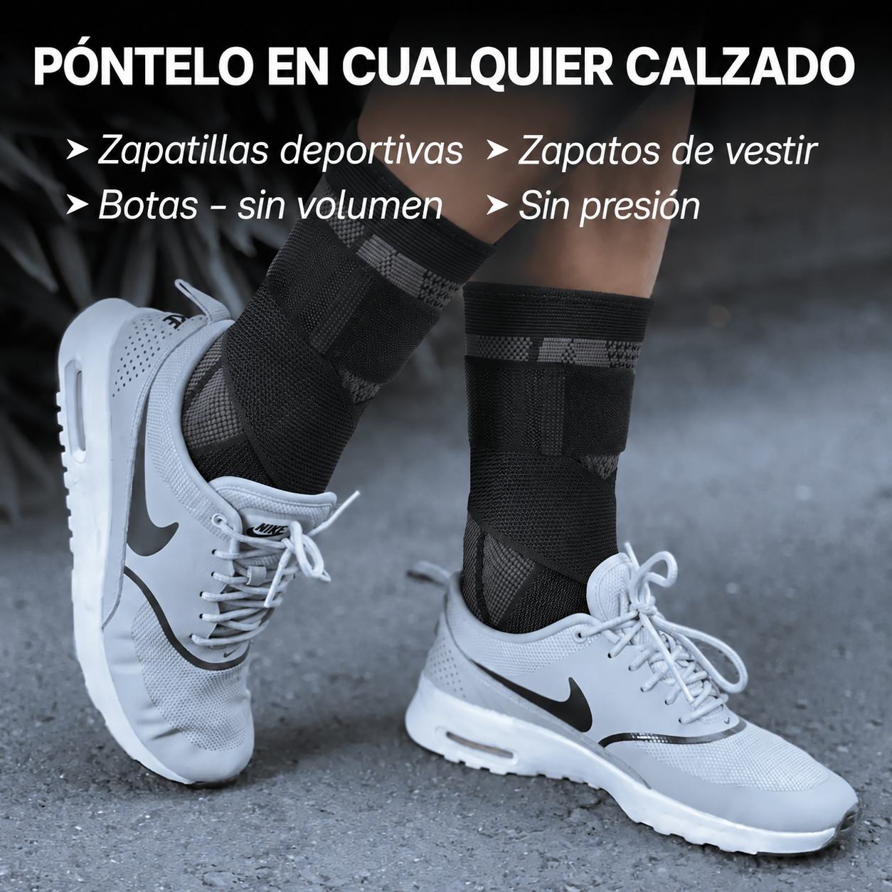 Soporte Compresivo Ajustable para Pie y Tobillo